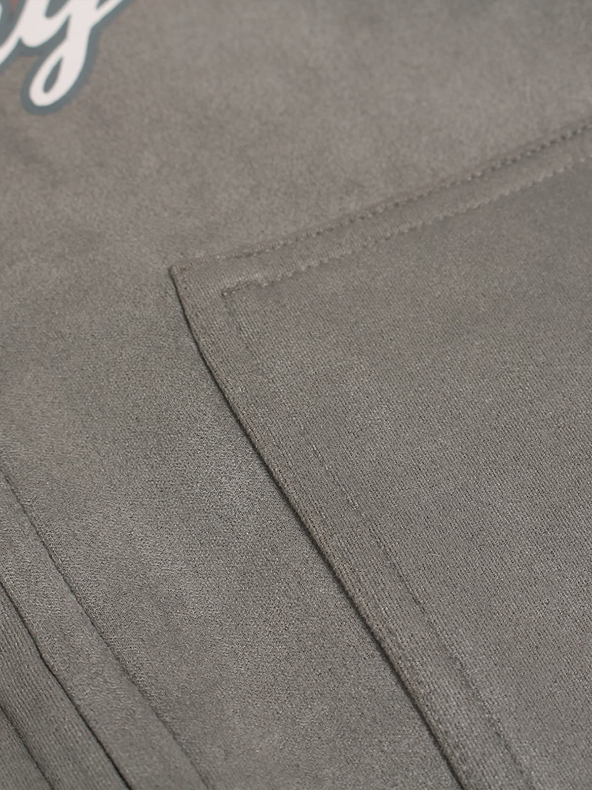 Suede Large Pocket Faux Two-Piece Zipper Short Jacket 