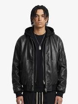 Retro Distressed Washed PU Leather Cotton Jacket 