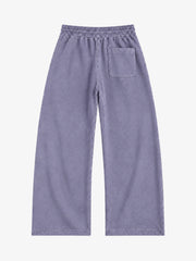 Vintage-Washed Loose-Fit Graphic-Print Casual Set