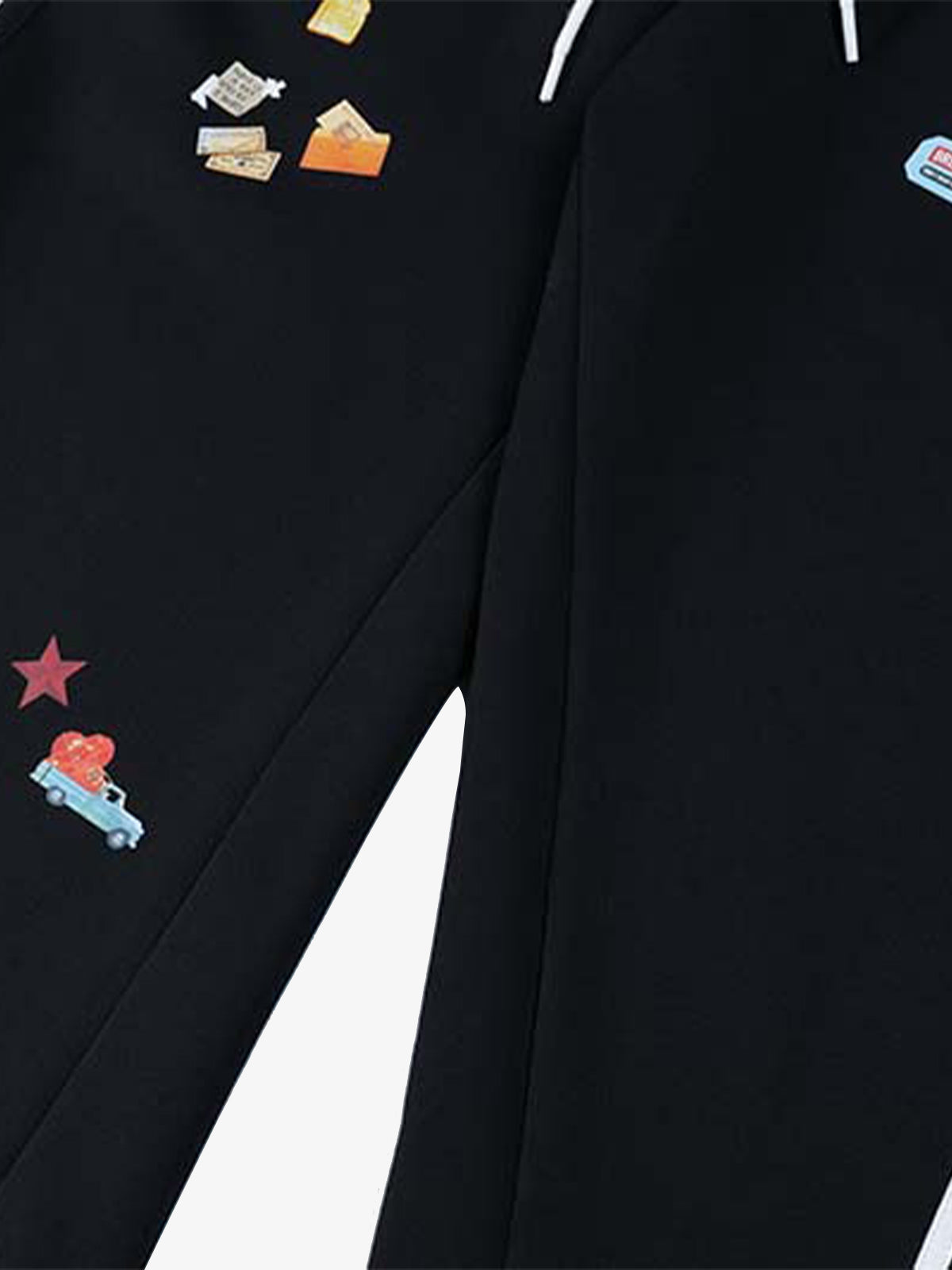 Street Patterned Striped Barrel Casual Pants 