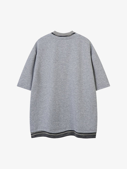 High Street Tie Embroidered Design T-shirt 