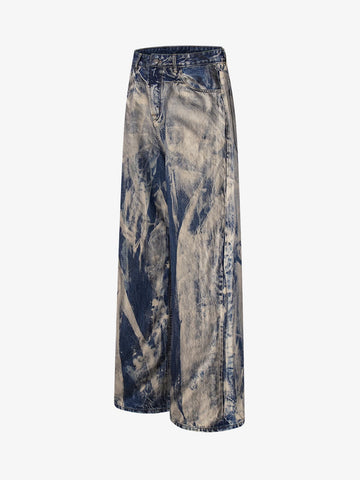Vintage Acid Wash Tie-Dye Jeans 