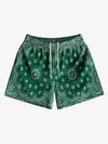 Paisley Print Athletic Sports Shorts