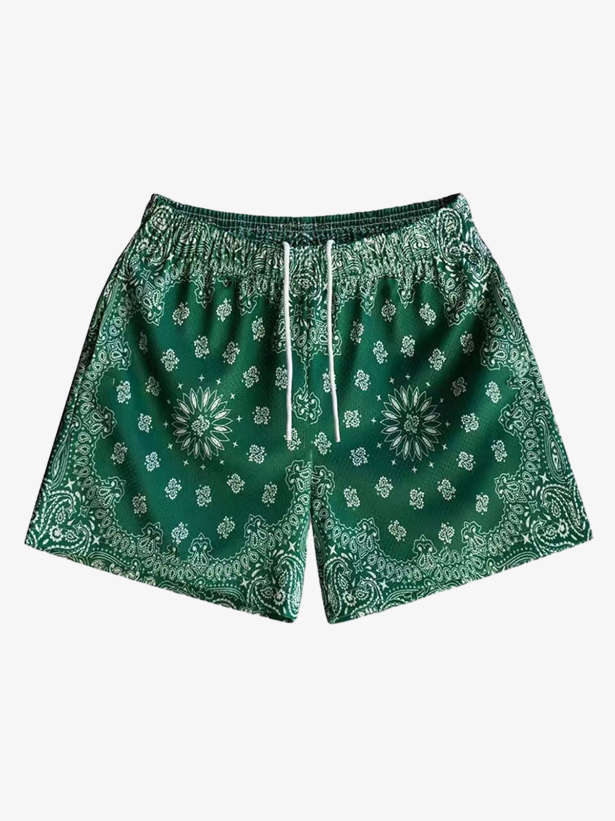 Pantalones cortos deportivos con estampado paisley