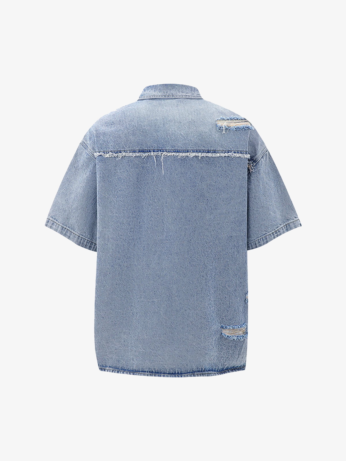 Distressed Ripped Denim Suit - 2460 