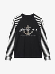 Anchor Graphic Raglan Long Sleeve Tee