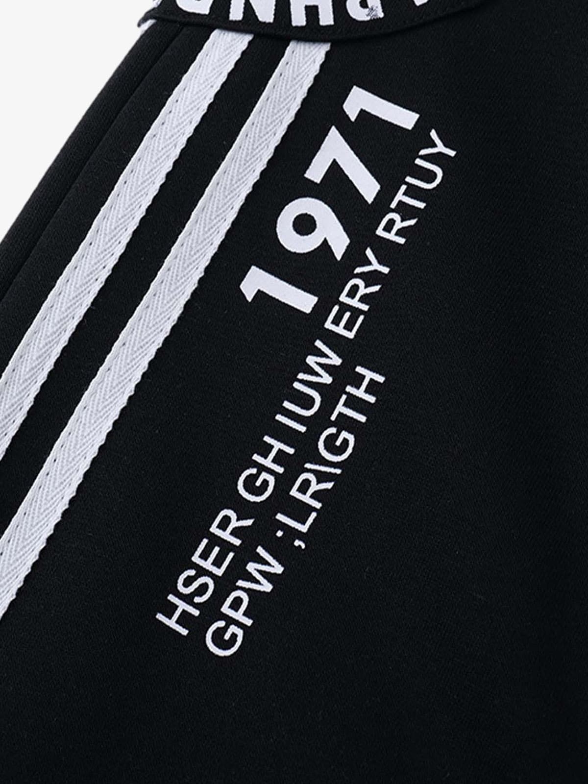 Retro Striped Double Waist Pants 