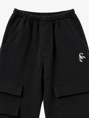 Washed Wide-Leg Sweatpants