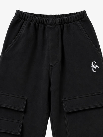 Washed Wide-Leg Sweatpants