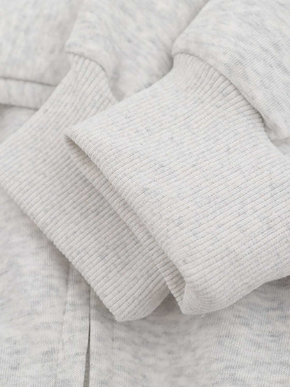 Street Hip-Hop Rhinestone Cropped Zip Up Hoodie 