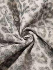 Street Leopard Camouflage Pleated Barrel Jeans 
