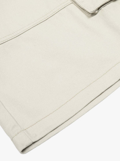 Adjustable Drawstring Cargo Jort 