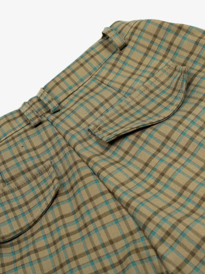 Plaid Drawstring Shorts for Casual Wear 