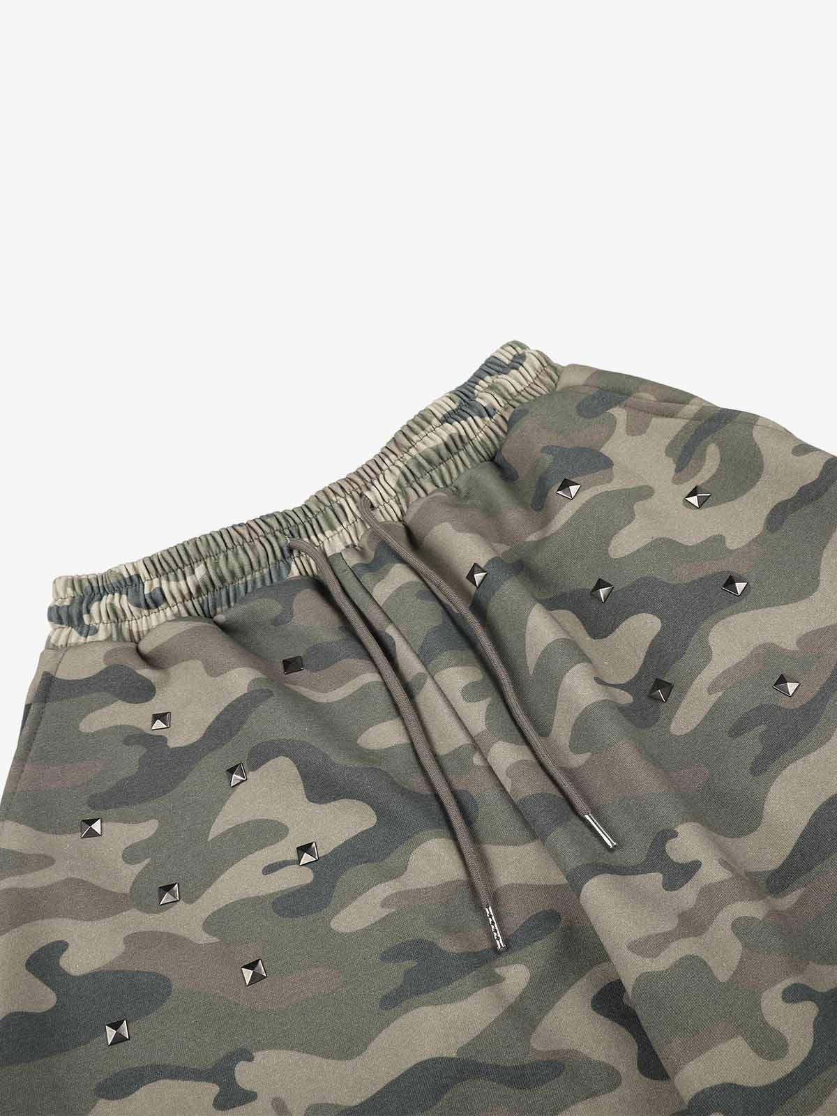 Camo Studded Detail Sweatpants
