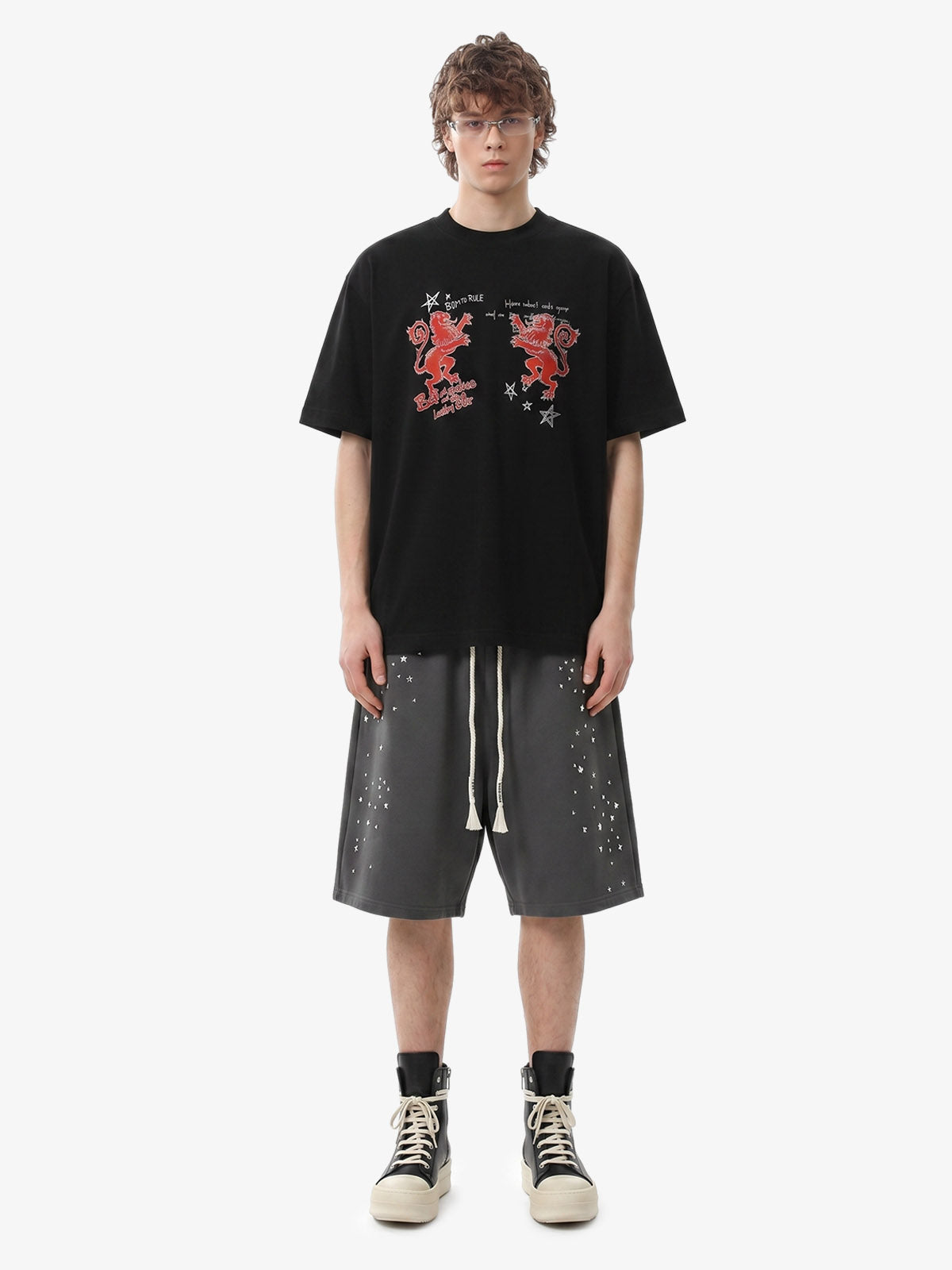 Studded Jersey Sweat Shorts - 2630 