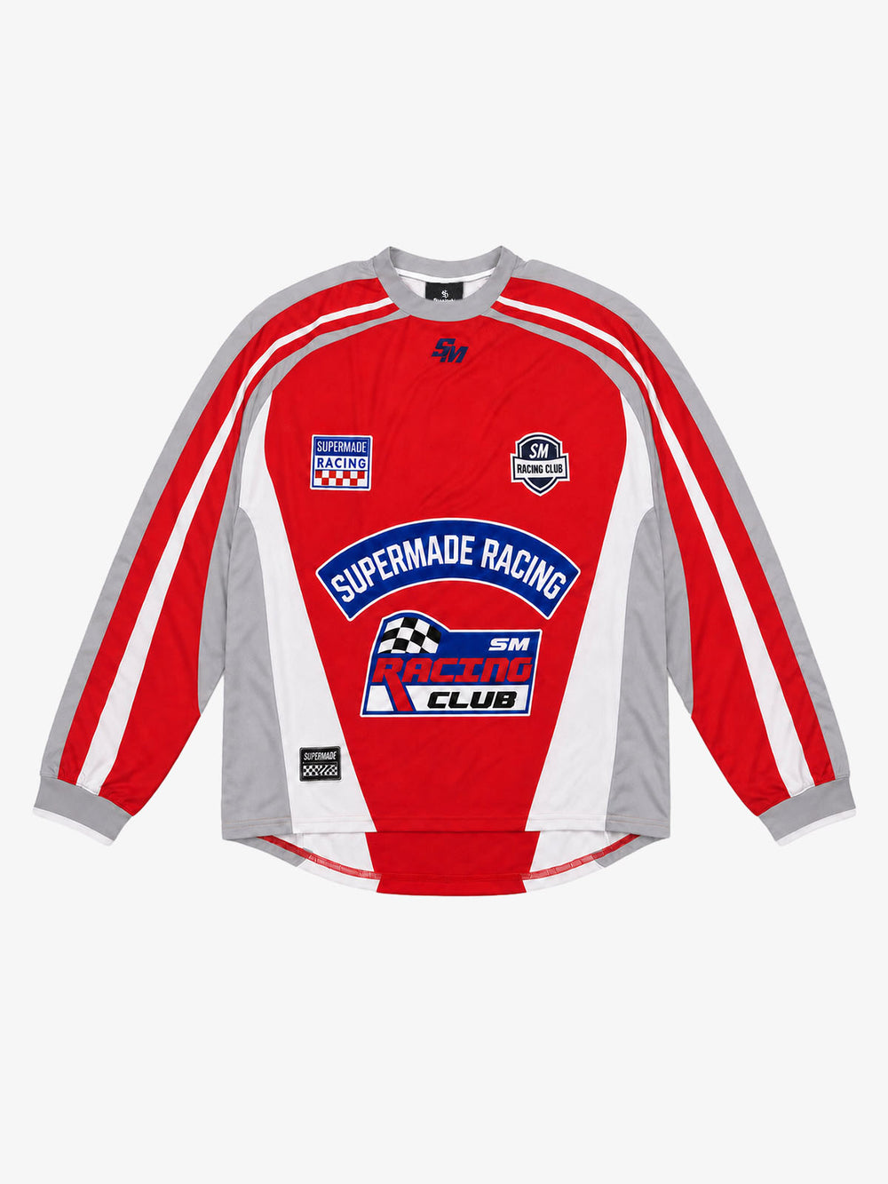 Racing Graphic Color Block Long Sleeve Tee