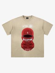Red Balaclava Graphic T-Shirt 