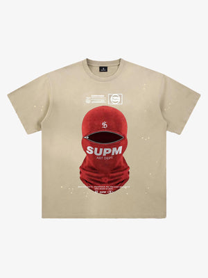 Red Balaclava Graphic T-Shirt 