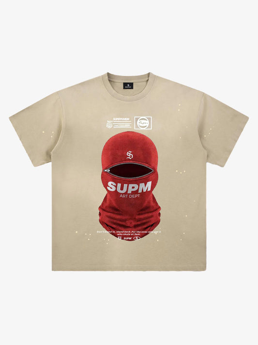 Red Balaclava Graphic T-Shirt 