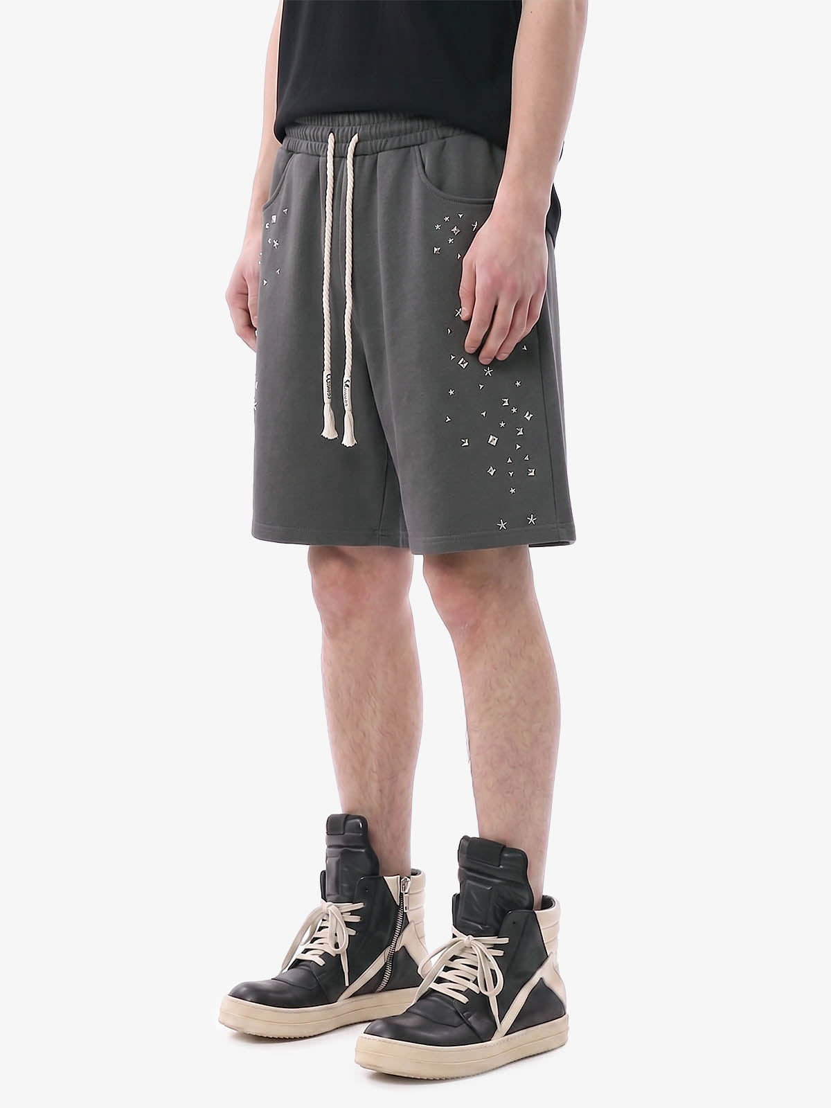Studded Jersey Sweat Shorts - 2630 
