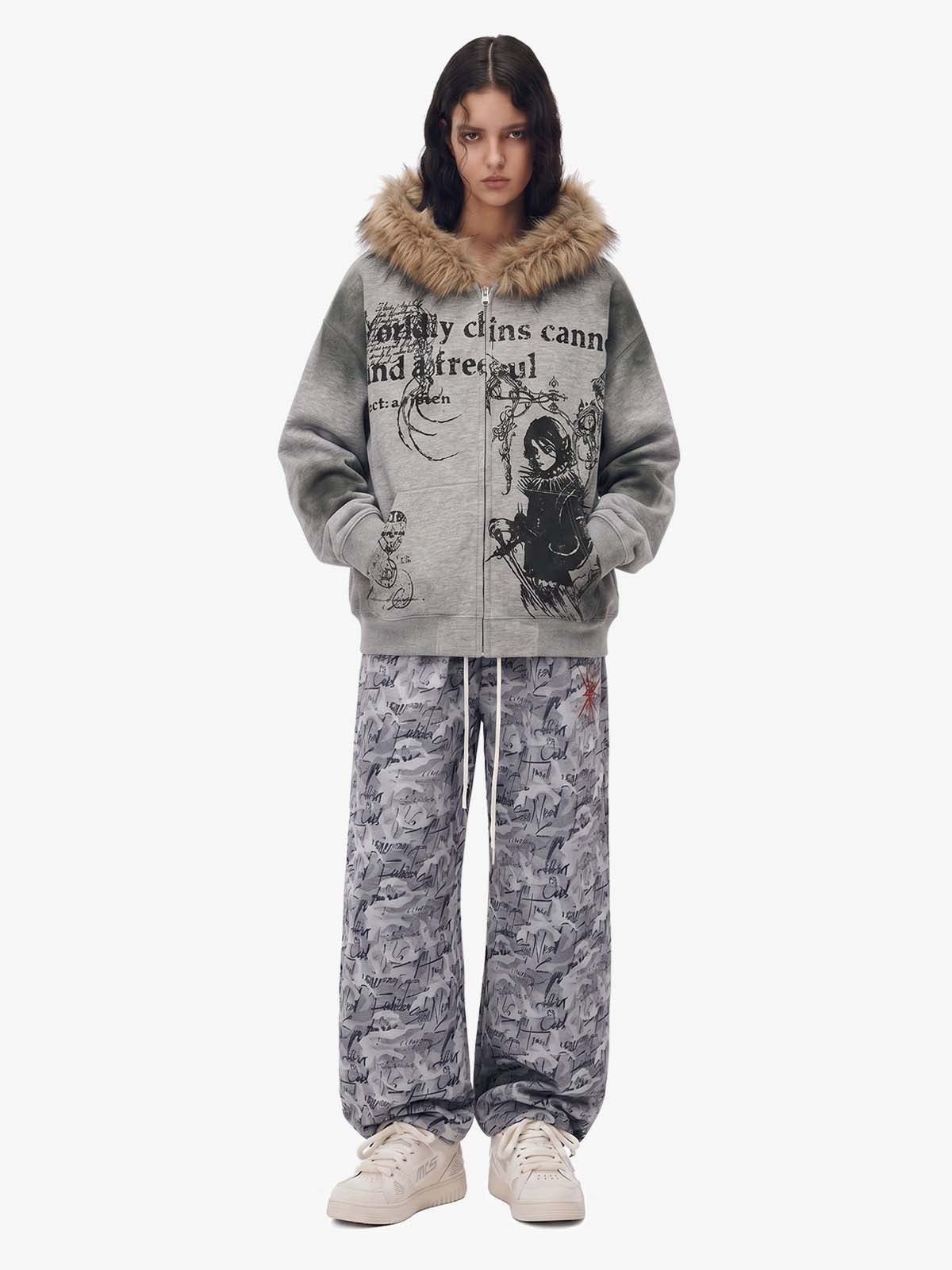 Supermade × Mortemartt Graphic Hooded Jacket- 2279 