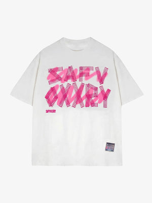 Thesupermade Creative Alphabet Printed T-Shirt 