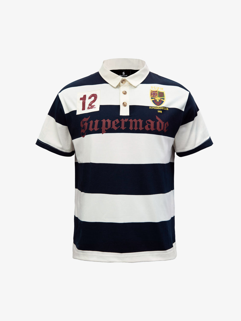 Polo de rugby rayé vintage