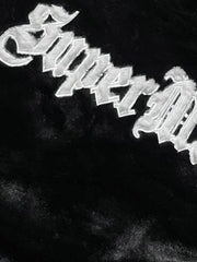 Thesupermade Street Letter Embroidered Fleece Jacket - 1838 