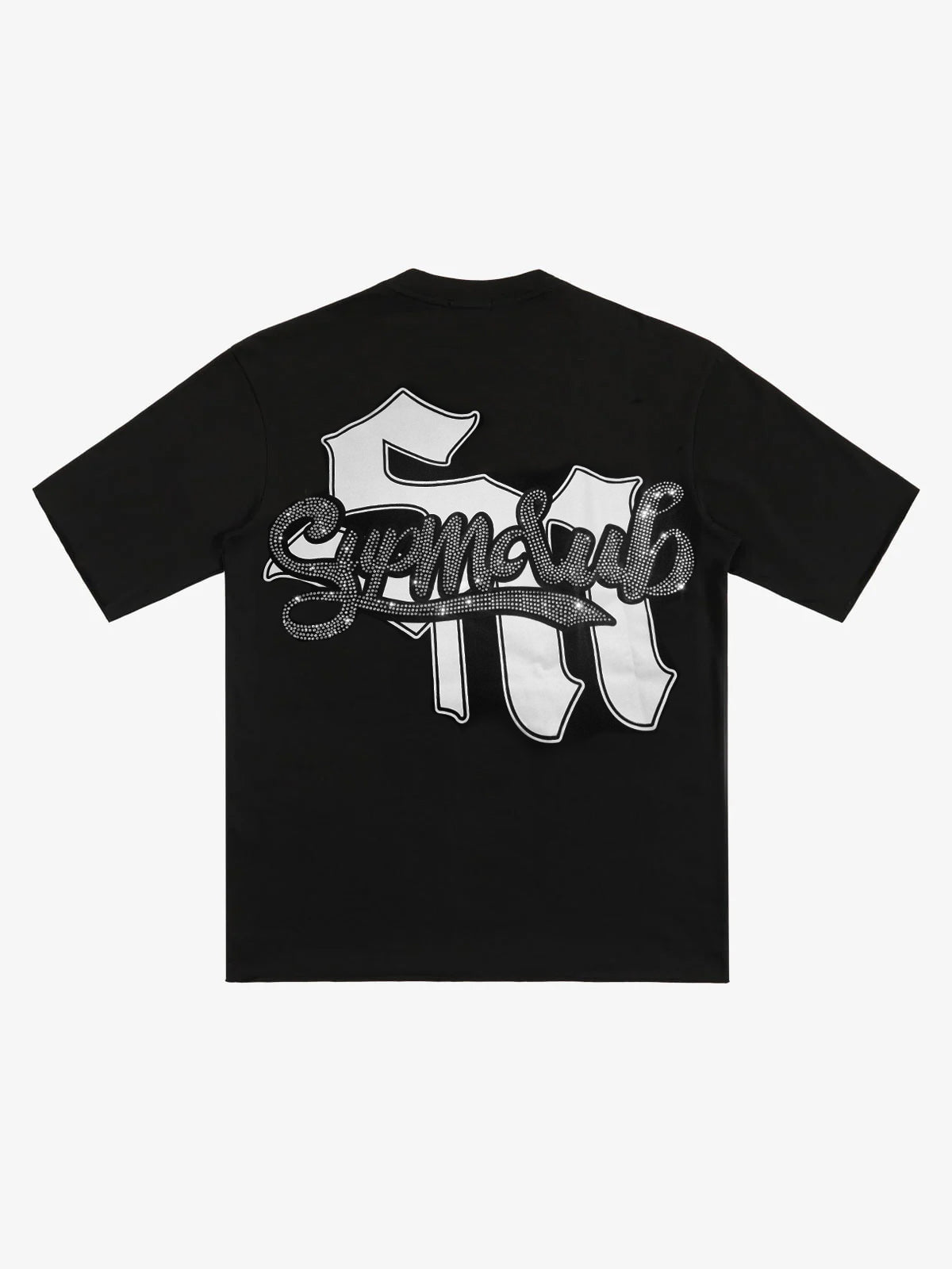 Retro Cupid Rhinestone Graphic T-Shirt 