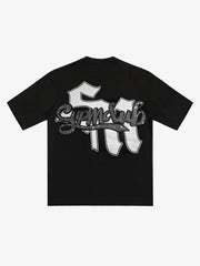 Retro Cupid Rhinestone Graphic T-Shirt 