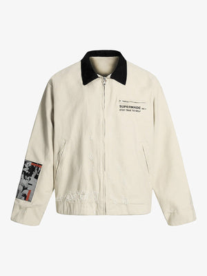 Street Washed Distressed Detroit Jacket 