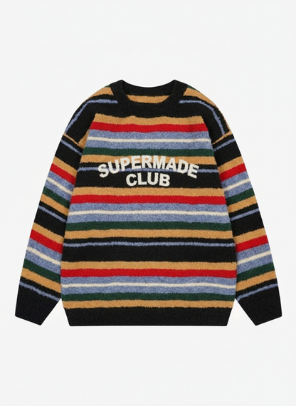 Thesupermade Vintage Striped Sweater - 2344 