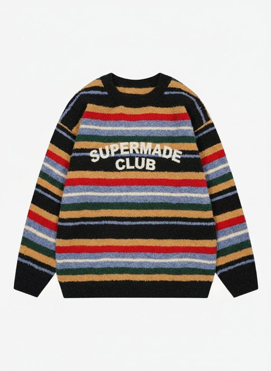 Thesupermade Vintage Striped Sweater - 2344 