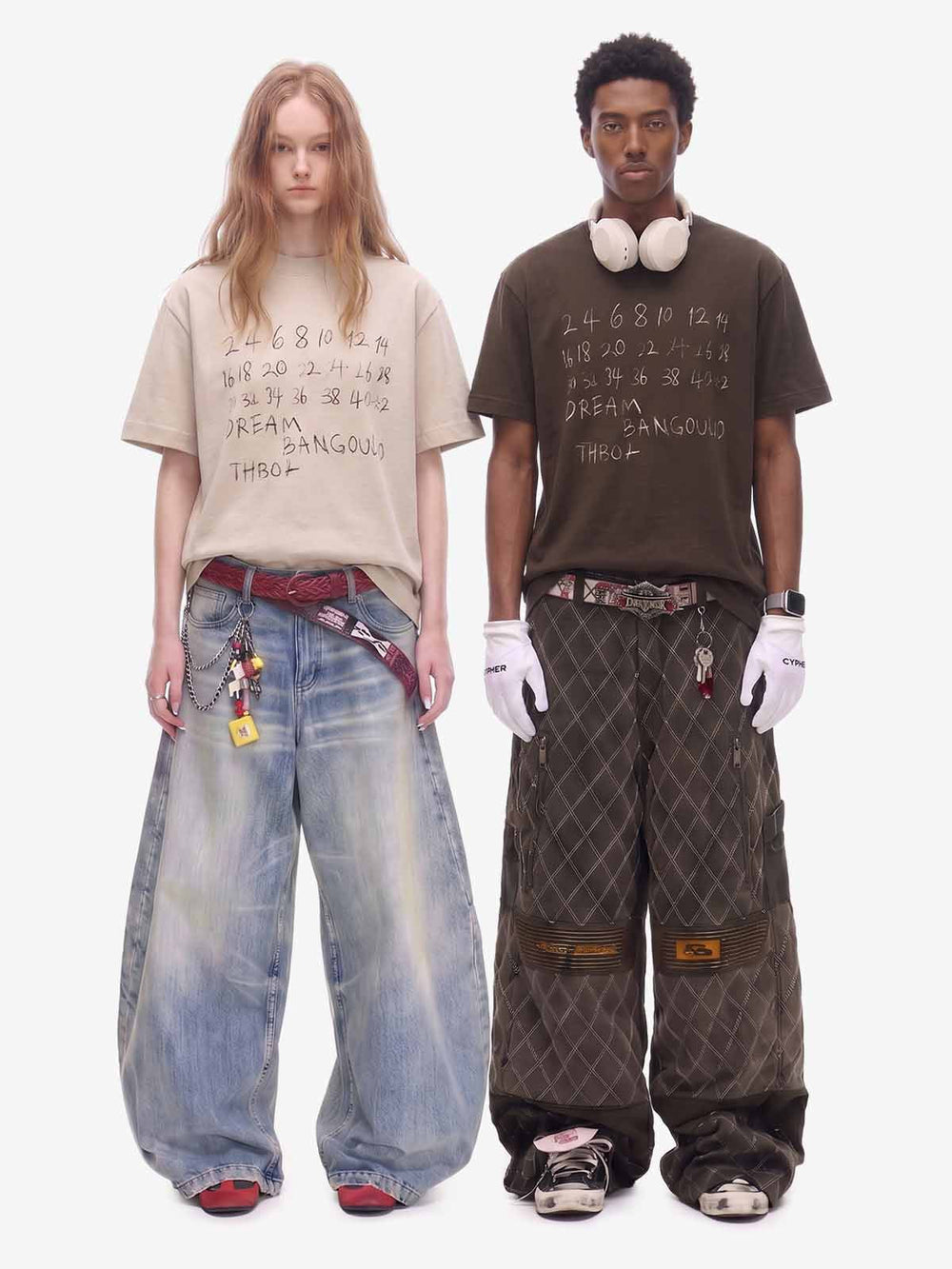 Hand-Drawn Numeric Jersey T-Shirt 