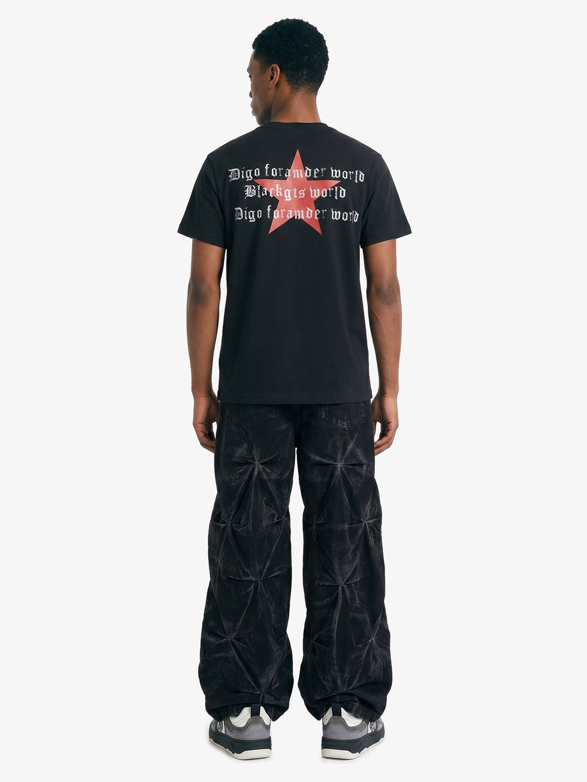 Cyber-Star Gothic Graphic T-Shirt 