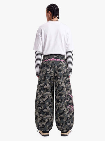 Y2K Camo Pink Print Barrel Sweatpants 