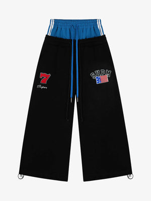 Vintage Paratrooper Layered Look Sweatpants 