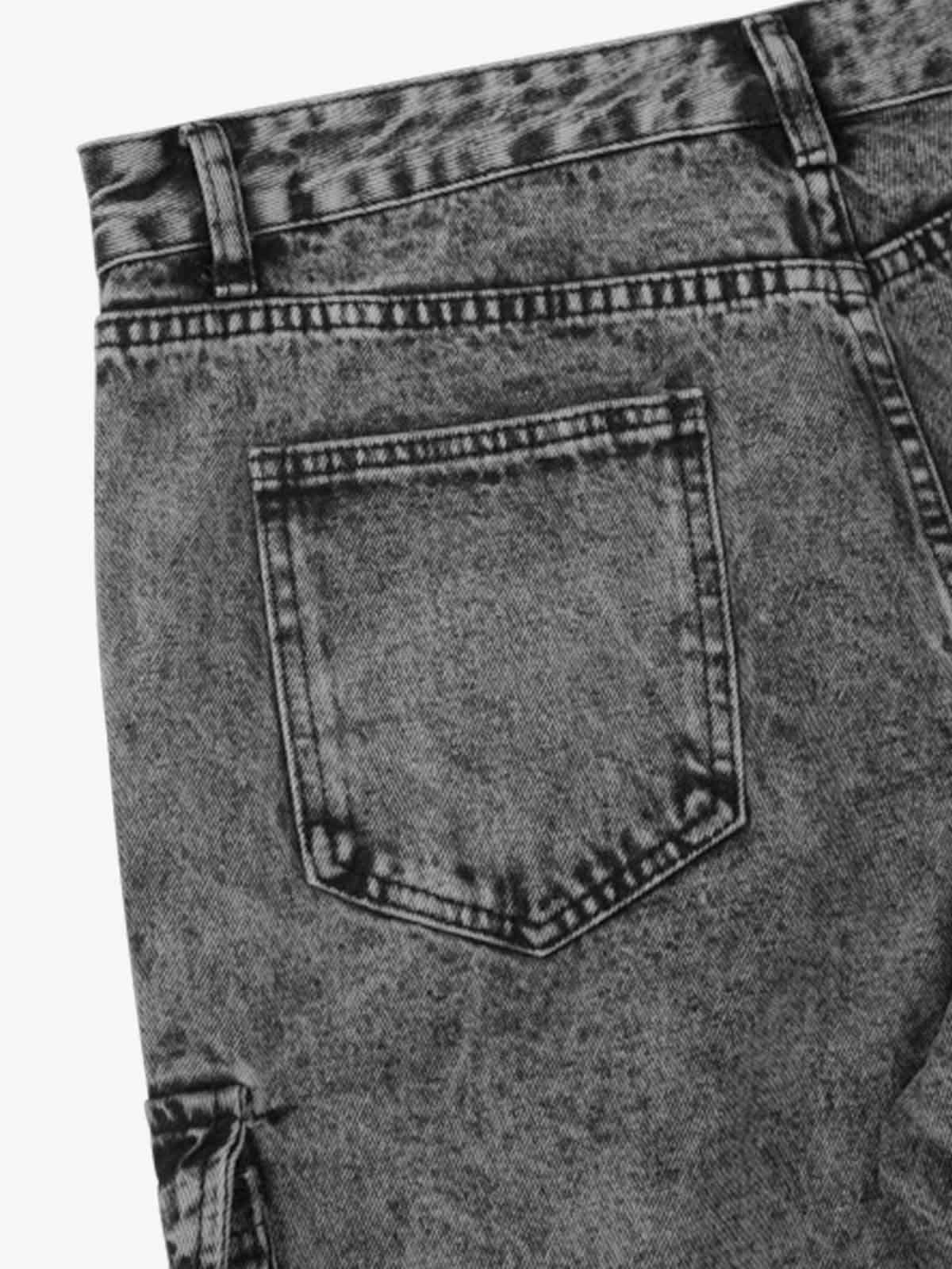 Thesupermade American Street Style Washed Distressed Work Jeans - 2354 