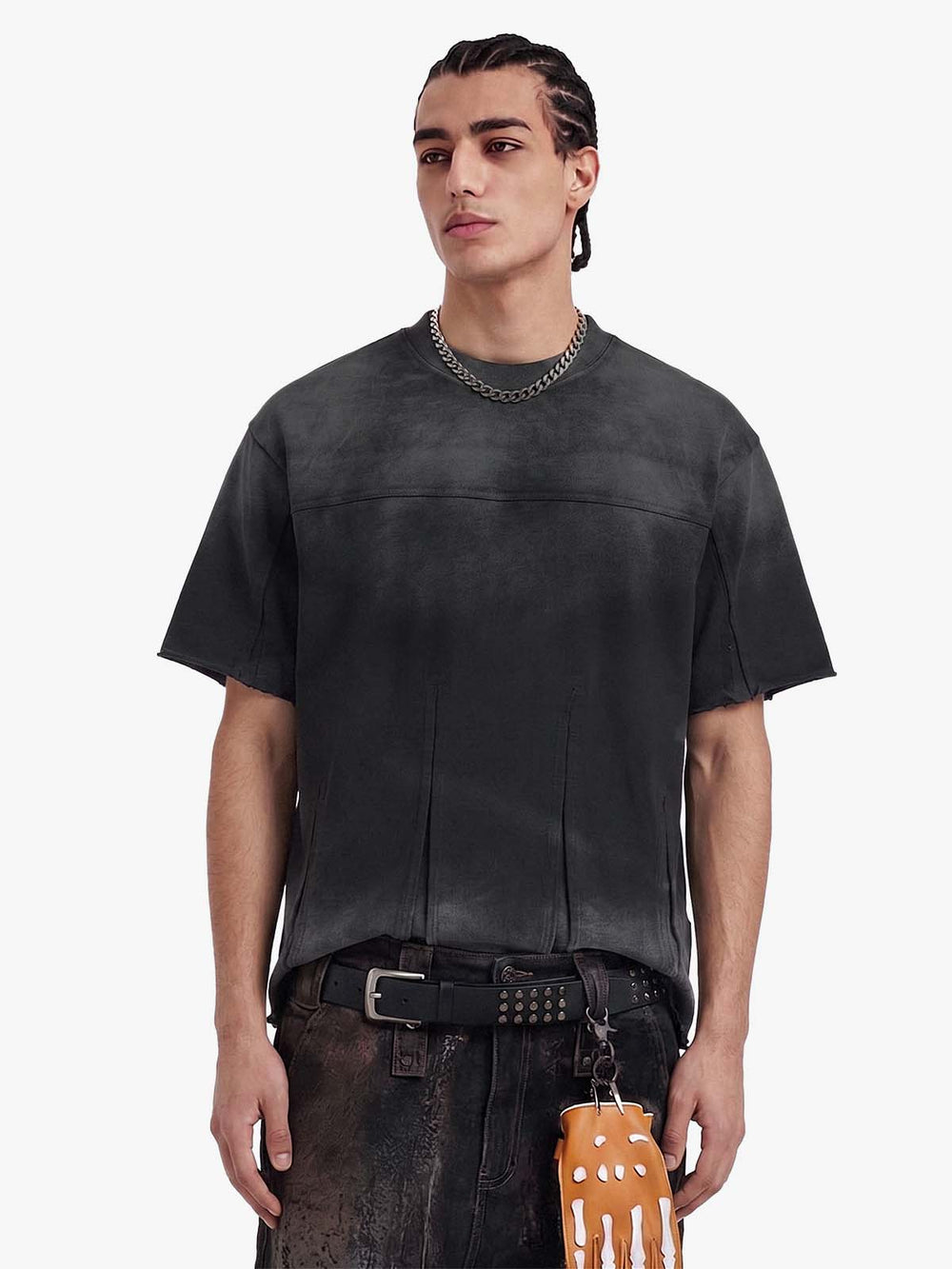 T-shirt oversize con pannello multiuso
