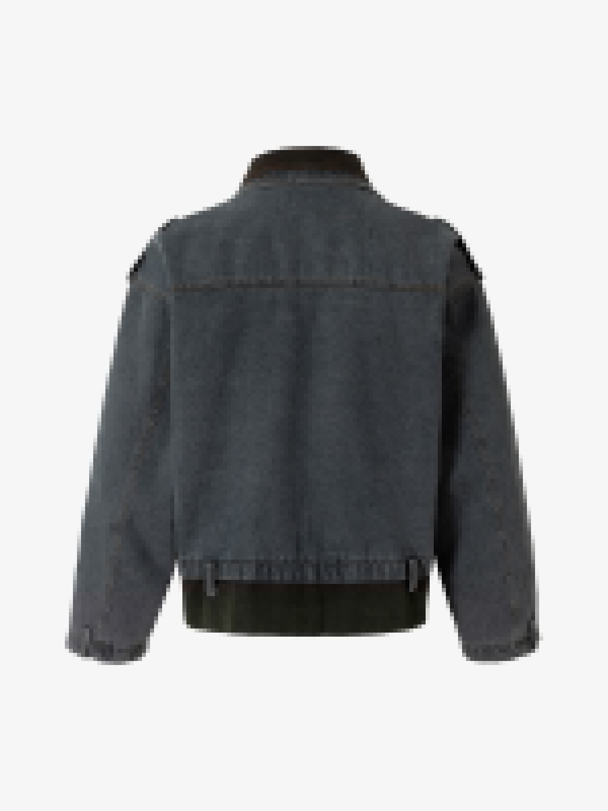 Stylish Denim Jacket with Faux Fur Trim for All-Season Wear 