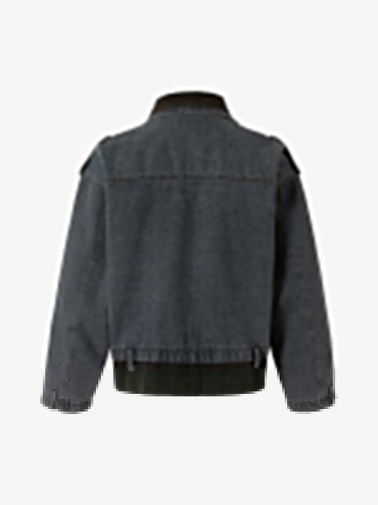 Stylish Denim Jacket with Faux Fur Trim for All-Season Wear 