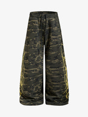 Camo Drawstring Baggy Sweatpants