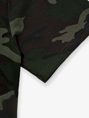 Camouflage Script Logo Graphic T-Shirt 