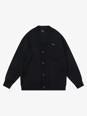 Cotton Blend Oversized V-Neck Cardigan Sweater for Men and Women 