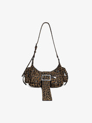 Studded Belt Buckle Shoulder Bag