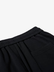 Distressed Foam Graphic Drawstring Sweatpants