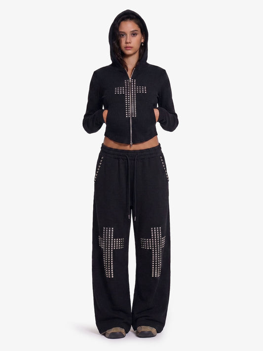 Studded Cross Slim Fit Set