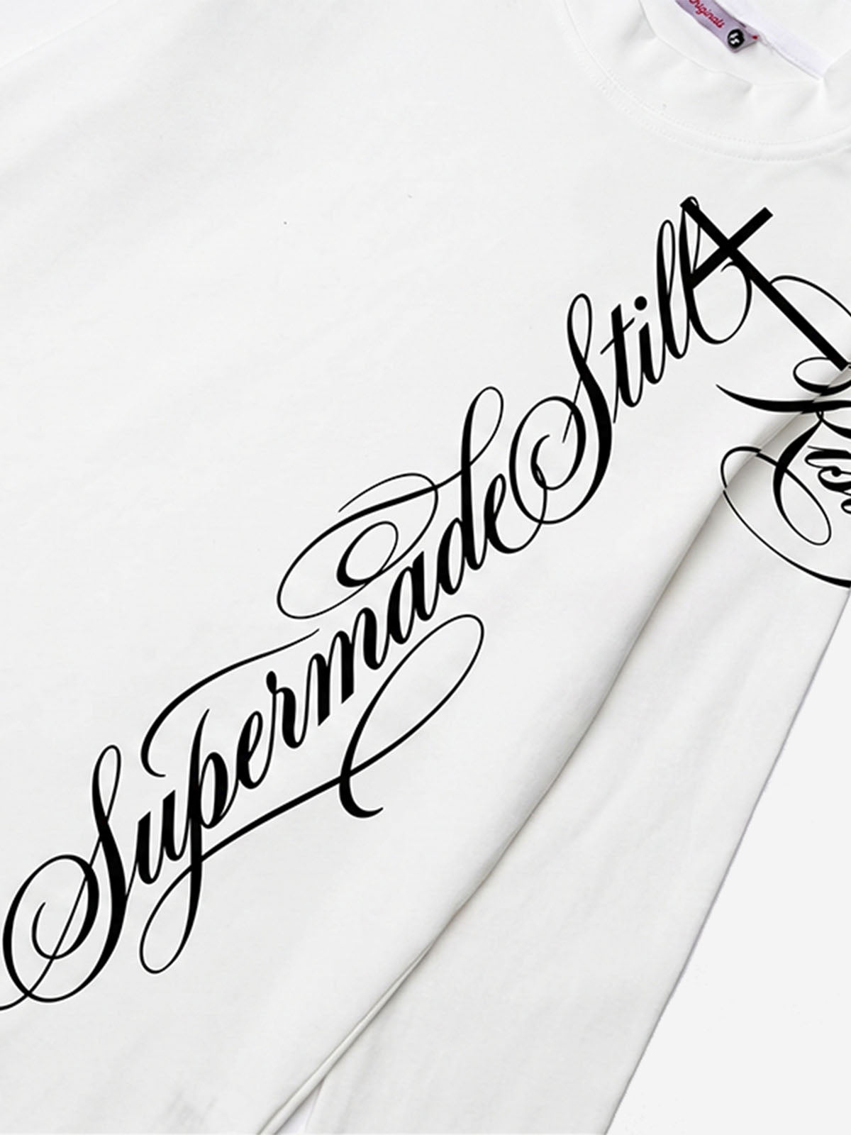 Vertical Letter Graphic Long Sleeve Tee