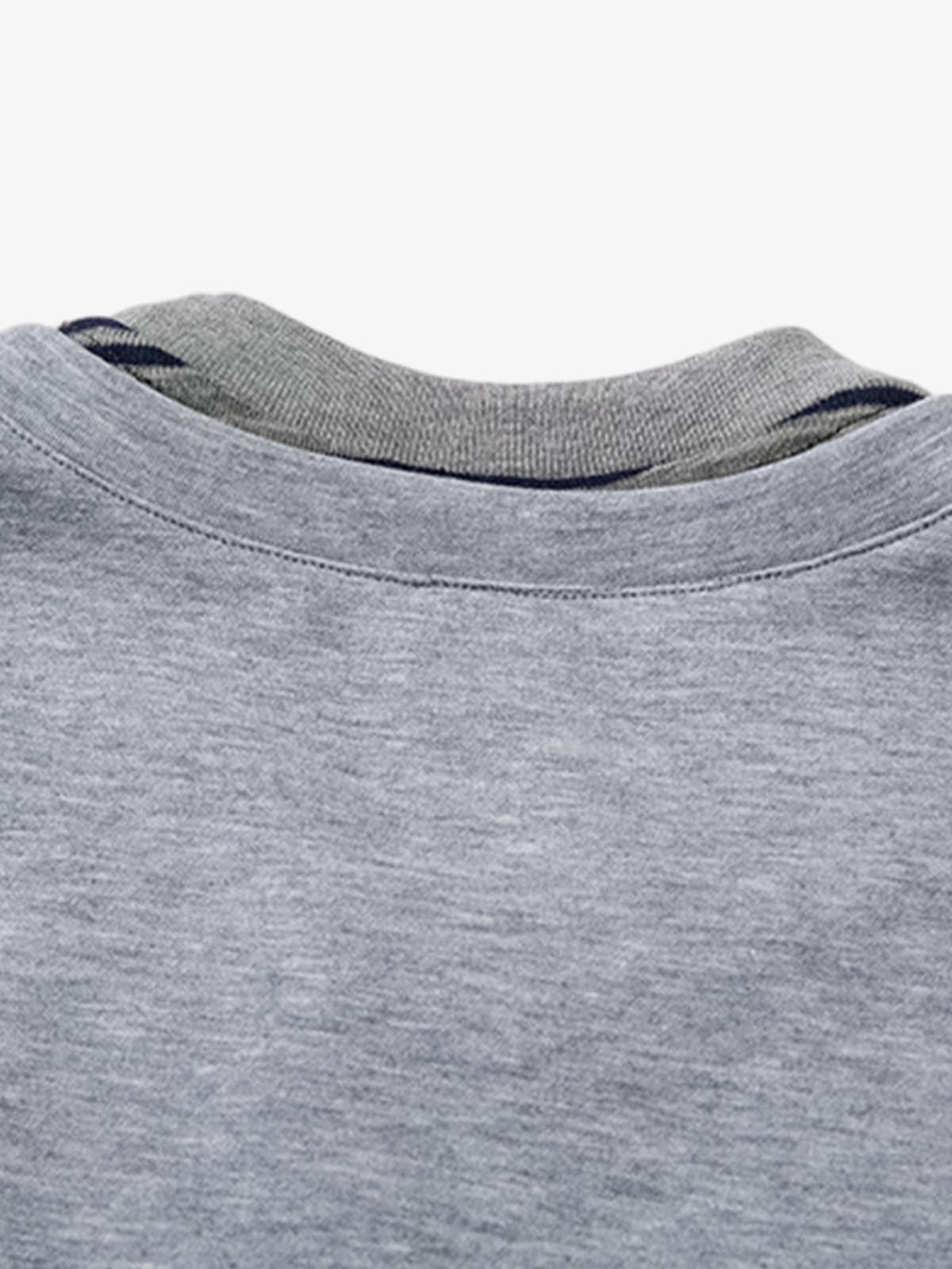 High Street Tie Embroidered Design T-shirt 