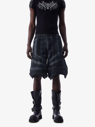 Double Waist Faux Layer Shorts